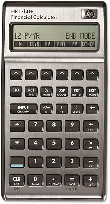Hewlett Packard HP17BIi+ - Calculadora Financiera, color negro
