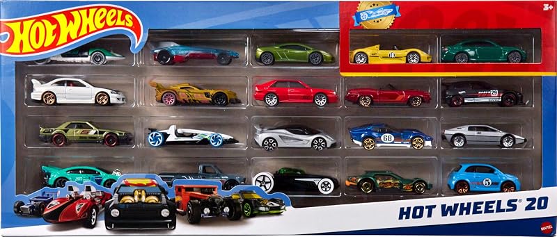 Hot Wheels Pack de 2 vehiculos, Coches de Juguetes, Modelos Surtidos (Mattel H745)