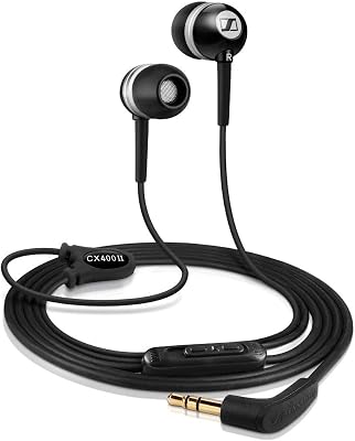 Sennheiser CX 400 II Precision Negro - Auriculares in-ear (control remoto integrado, reducción de ruido), Negro