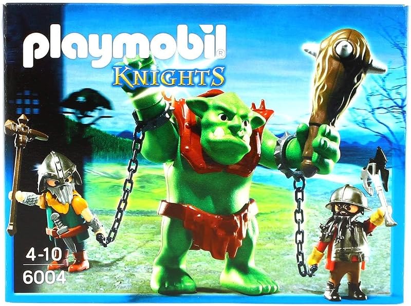 PLAYMOBIL Caballeros - Trol Gigante con Luchadores, playset (6004)