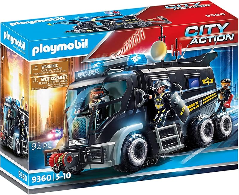 PLAYMOBIL 9360 City Action Vehículo con luz LED y Módulo de Sonido, A Partir de 5 años, Multicolor