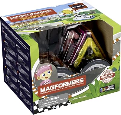 Magformers 707017 Rally Kart Girl Racer Construction Set, Multicolor