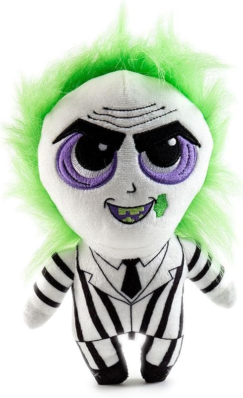 Kidrobot Peluche Kidrobot Beetlejuice, Muñeco de peluche, Juguete para niños, 20 cm Felpa Figura para regalar, cumpleaños, coleccionistas y fiestas