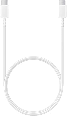Samsung EP-DA705BWEGWW Cable USB Type-C para USB Type-C, 1 m, 60 W, blanco | 1m