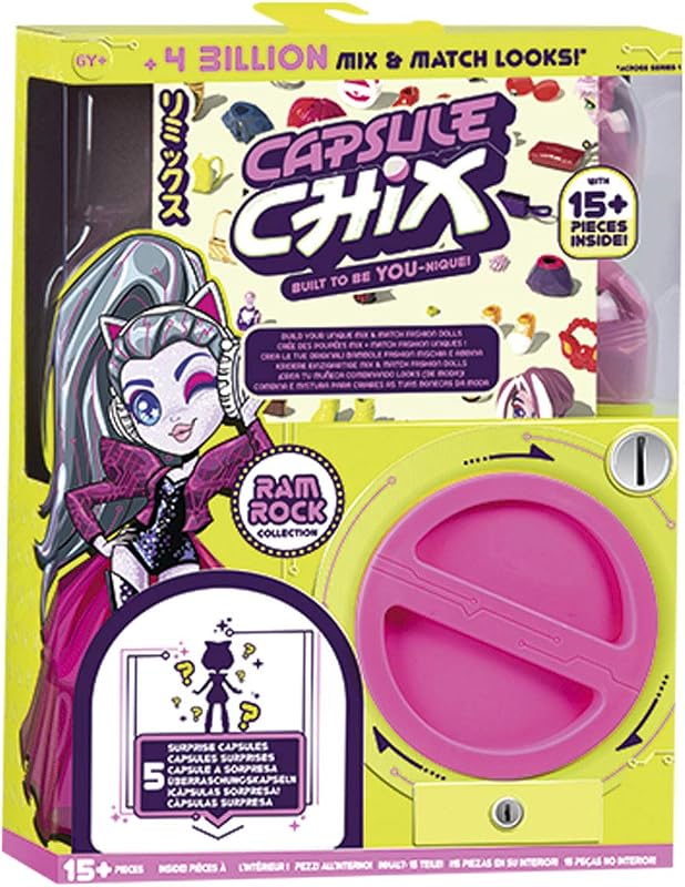 Famosa Capsule Chix - Ram Rock, muñeca Sorpresa con Experiencia unboxing para niñas a Partir de 5 años 700015399