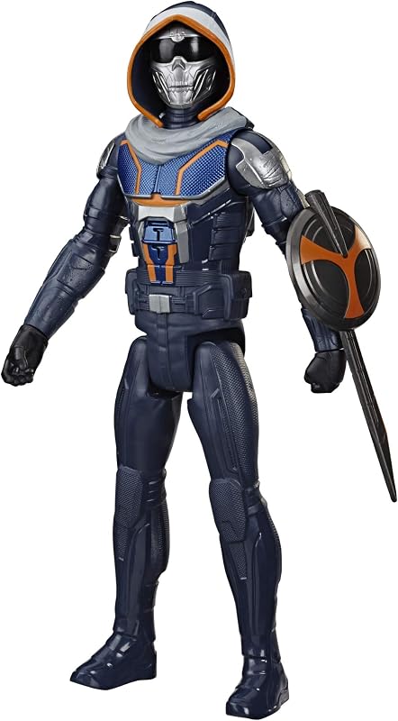 Marvel Avengers Black Widow Titan Hero Series Blast Gear Taskmaster - Figura de acción (30 cm, para niños a Partir de 4 años)