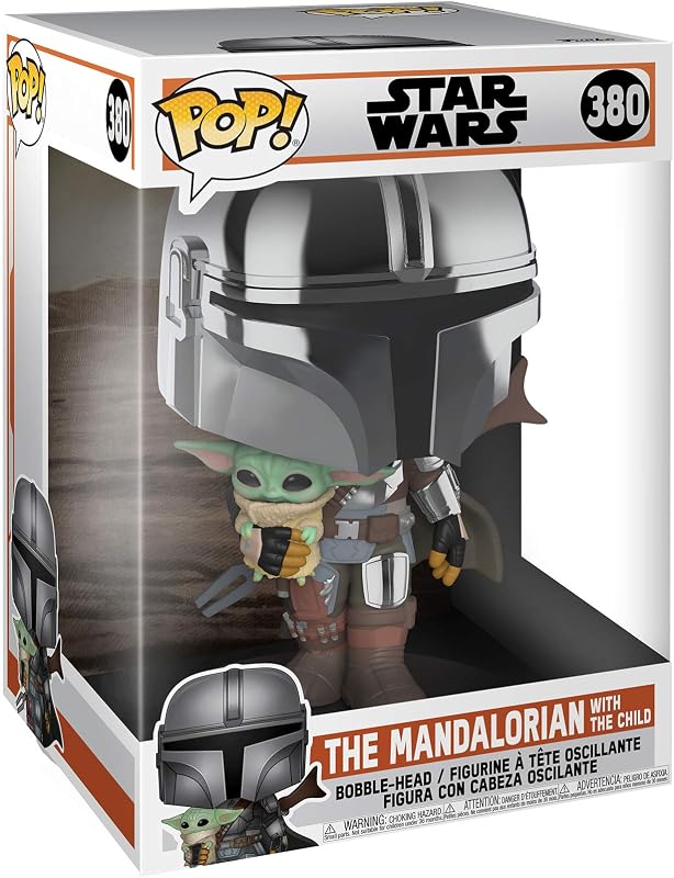 Funko Pop! Star Wars: The Mandalorian - 10-Inch Mando (1 in 6 Chase Chance)