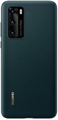 Huawei P40 PU Custodia Cellulare, Accessorio Originale, Verde Inchiostro