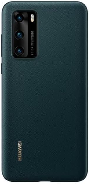 Huawei P40 PU Custodia Cellulare, Accessorio Originale, Verde Inchiostro