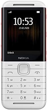 Nokia 5310 - Teléfono móvil Dual SIM - Pantalla de 2,4 pulgadas a colores - Bluetooth - Cámara de fotos - Color blanco/rojo [Italia]