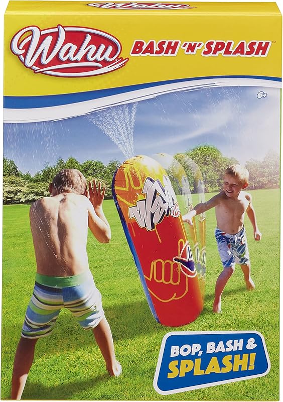 Wahu Saco Splash. Lanza Agua ininterrumpidamente. Juego para Aire Libre niños y niñas. Diversión refrescante para Verano. 110 centímetros de Alto.