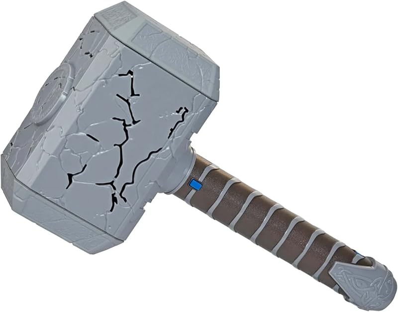 Marvel Studios’ Thor: Love and Thunder Mighty FX Mjolnir Electronic Hammer Roleplay Toy for Kids Ages 5 and Up