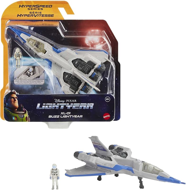 Disney Pixar Lightyear Pixar Lightyear Buzz con nave XL,01 Figura con nave de juguete, regalo para niños +4 años