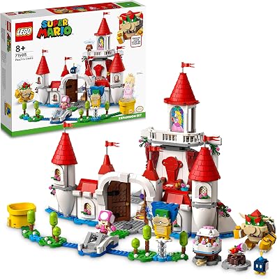 LEGO Super Mario Set de Expansión: Castillo de Peach, Combinable con Pack Inicial, Figuras del Videojuego Toadette, Goomba y Ludwig, Regalo Gamer de Mario Bros para Niños y Niñas de 8 Años o Más 71408