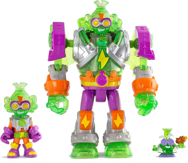 SUPERTHINGS Superbot Mega-K– Robot articulado con Accesorios de Combate, 1 Kazoom Kid y 1 SuperThing exclusivos.