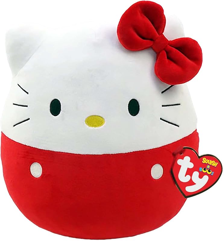 Hello Kitty - Squish-A-Boo (20 cm), color rojo