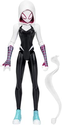 Spider-Man Marvel Across The Spider-Verse - Figura de Spider-Gwen de 15 cm con Accesorio - A Partir de 4 años