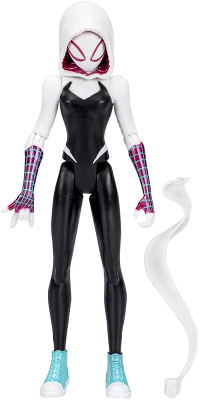 Spider-Man Marvel Across The Spider-Verse - Figura de Spider-Gwen de 15 cm con Accesorio - A Partir de 4 años