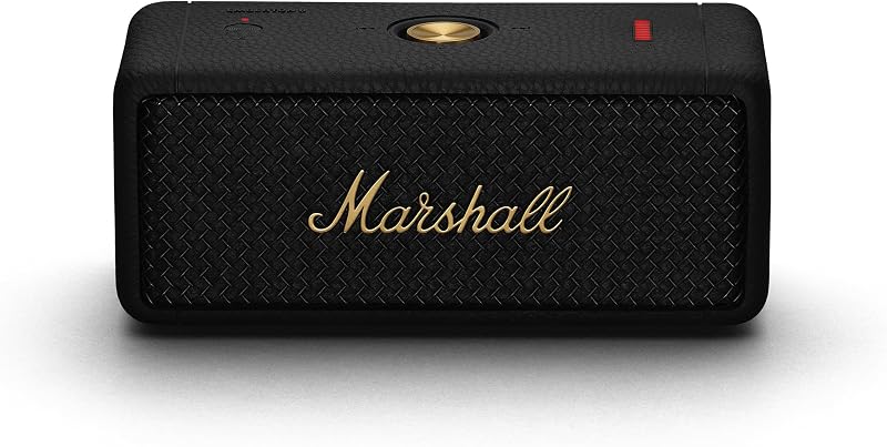 Marshall Emberton II Altavoces Bluetooth portátiles, inalámbricos, Emparejables, IP67 Resistentes al Polvo y al Agua, más de 30 Horas de Tiempo de reproducción - Negro