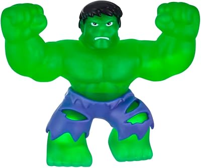 Bandai - Heroes of Goo Jit Zu Figura de Acción Increible Hulk - Marvel CO41369 Multicolor Superhéroes Flexibles en Batallas Epicas - Siente el Poder y la Ira Verde del Gigante Verde en tu Colección.