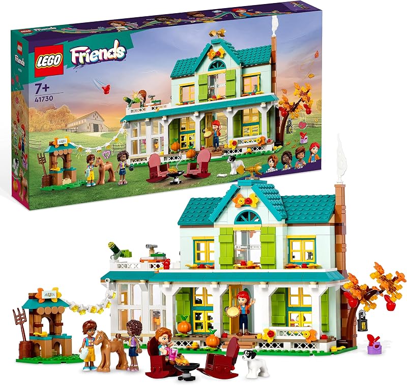 LEGO Friends Casa de Autumn, Casa de Muñecas con Accesorios, Juguete para Niñas y Niños de 7 Años, Figuras de Animales de Juguete y Mini Muñeca MIA, Personajes 2023 41730