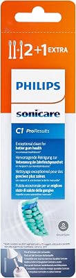 Philips Sonicare Lot de 3 têtes de brosses à dents électriques soniques ProResults Standard, Blanc (modèle HX6013/10)