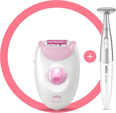Braun Silk-épil 3 - Depiladora de larga duración con cortadora biquinita, 3-321