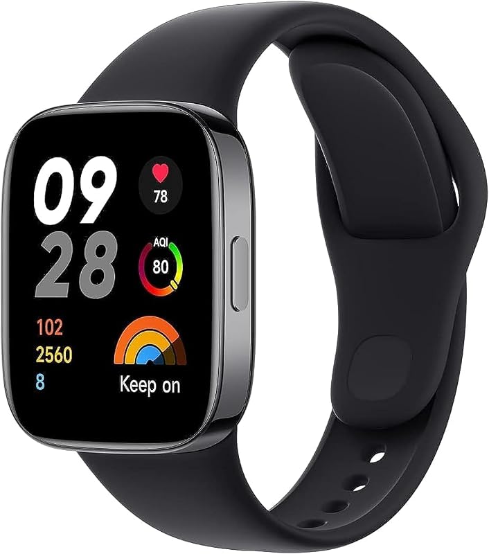 XIAOMI Redmi Watch 3 - Smartwatch con Pantalla AMOLED de 1,75", 121 Modos Deportivos, Llamadas Bluetooth, SPO₂, GPS, 5ATM, hasta 12 días de batería, Negro (Versión ES + 3 años de garantía)