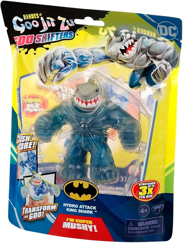 BANDAI - Heroes of Goo JIT Zu Figura de Acción King Shark CO42587 Multicolor Sumérgete en la Lucha Épica con Figuras de Goo JIT Zu en Aventuras Alucinantes