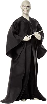 Mattel Harry Potter Voldemort Muñeco articulado con capa y varita, juguete +6 años (HTM15)