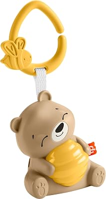 Fisher-Price Veilleuse Musicale Mon Ourson Dodo avec lumière et minuteur Personnalisable pour Nouveau-nés, HRB18
