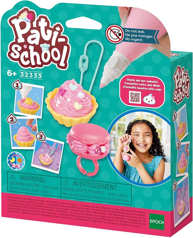 Aquabeads PATISCHOOL- Pink Kit de decoración Rosa, 32333, Multicolor, Talla Única