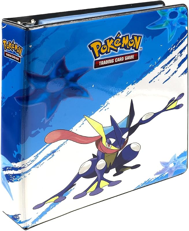 Ultra PRO - Álbum Greninja de 5 cm para Pokémon, organizador de tarjetas de juego intercambiables, almacenamiento de accesorios, baja fricción, sin PVC, sin ácidos, solución de carpeta de protección
